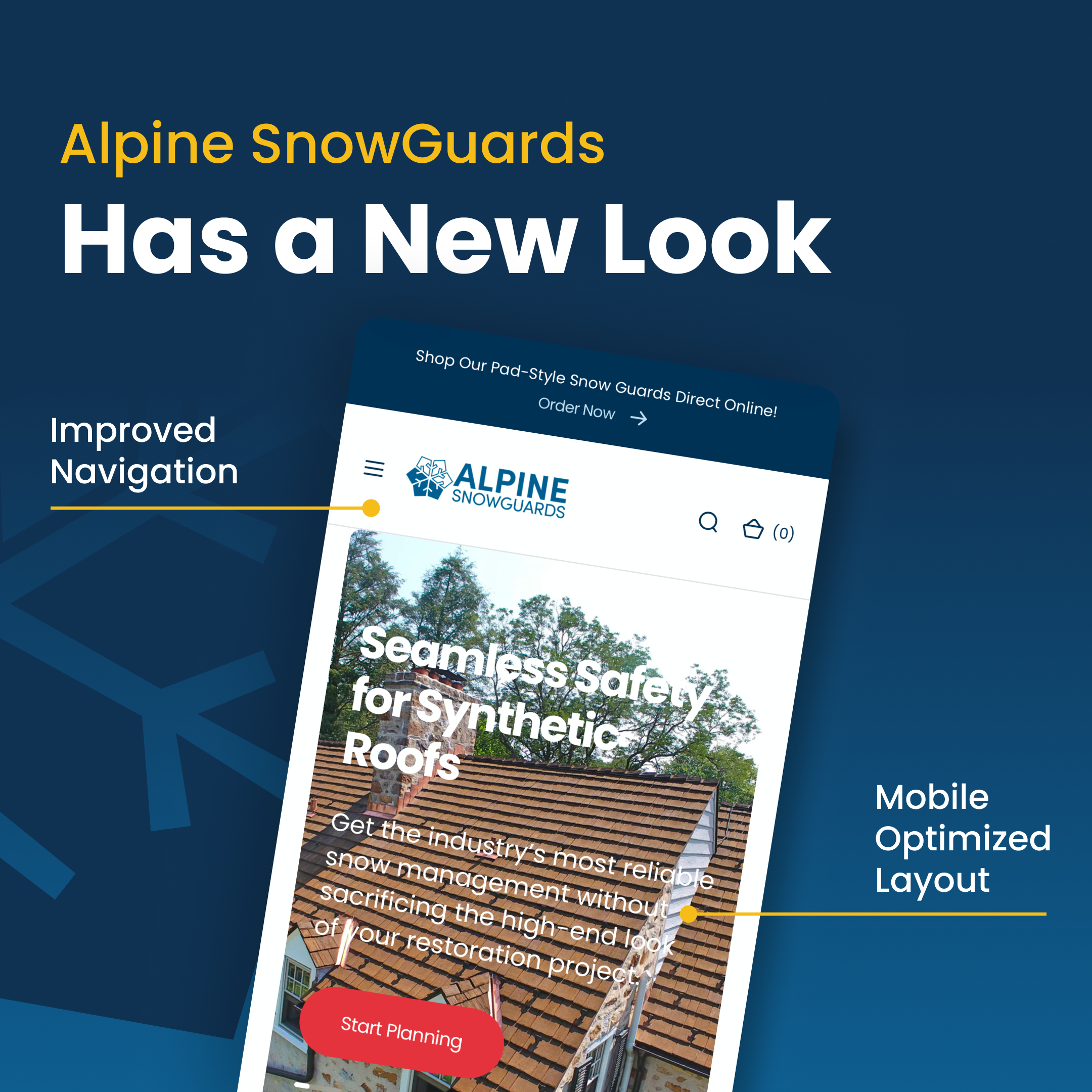 Alpine SnowGuards New Website. Shop Custom Snow Management Systems.