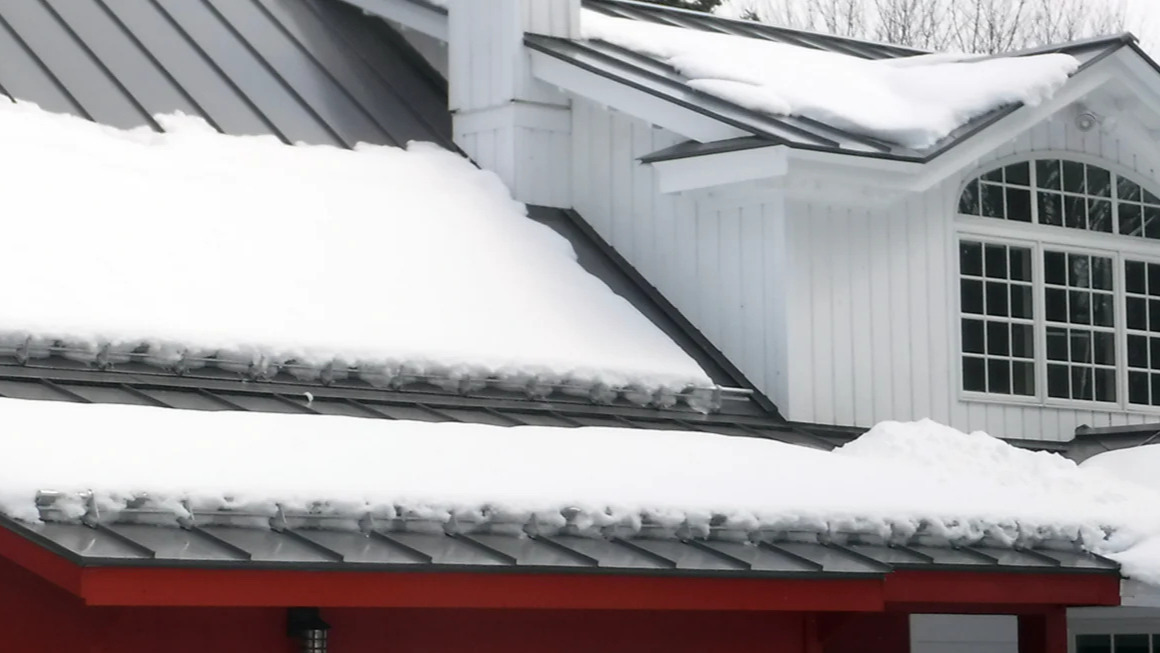 Pipe-Style Snow Retention on a Standing Seam Roof