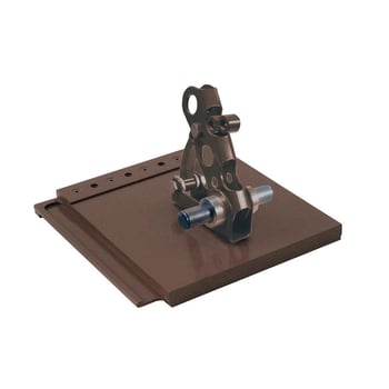 Powder coated snow guard for Ludowici flat tile roofs.